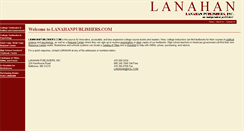 Desktop Screenshot of lanahanpublishers.com